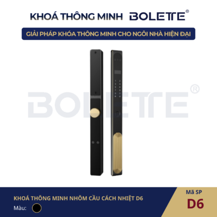 Khoá Thông Minh Nhôm Cầu Cách Nhiệt D6
